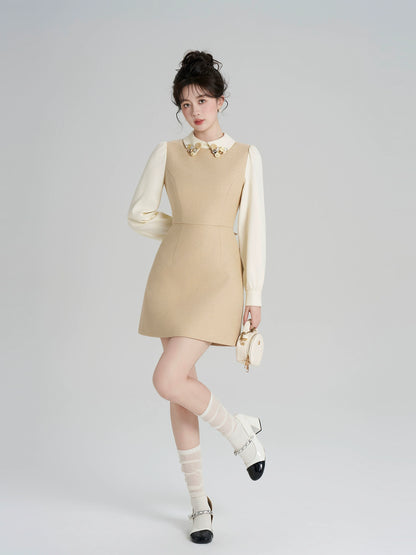 リッチガールパッチワークドレス