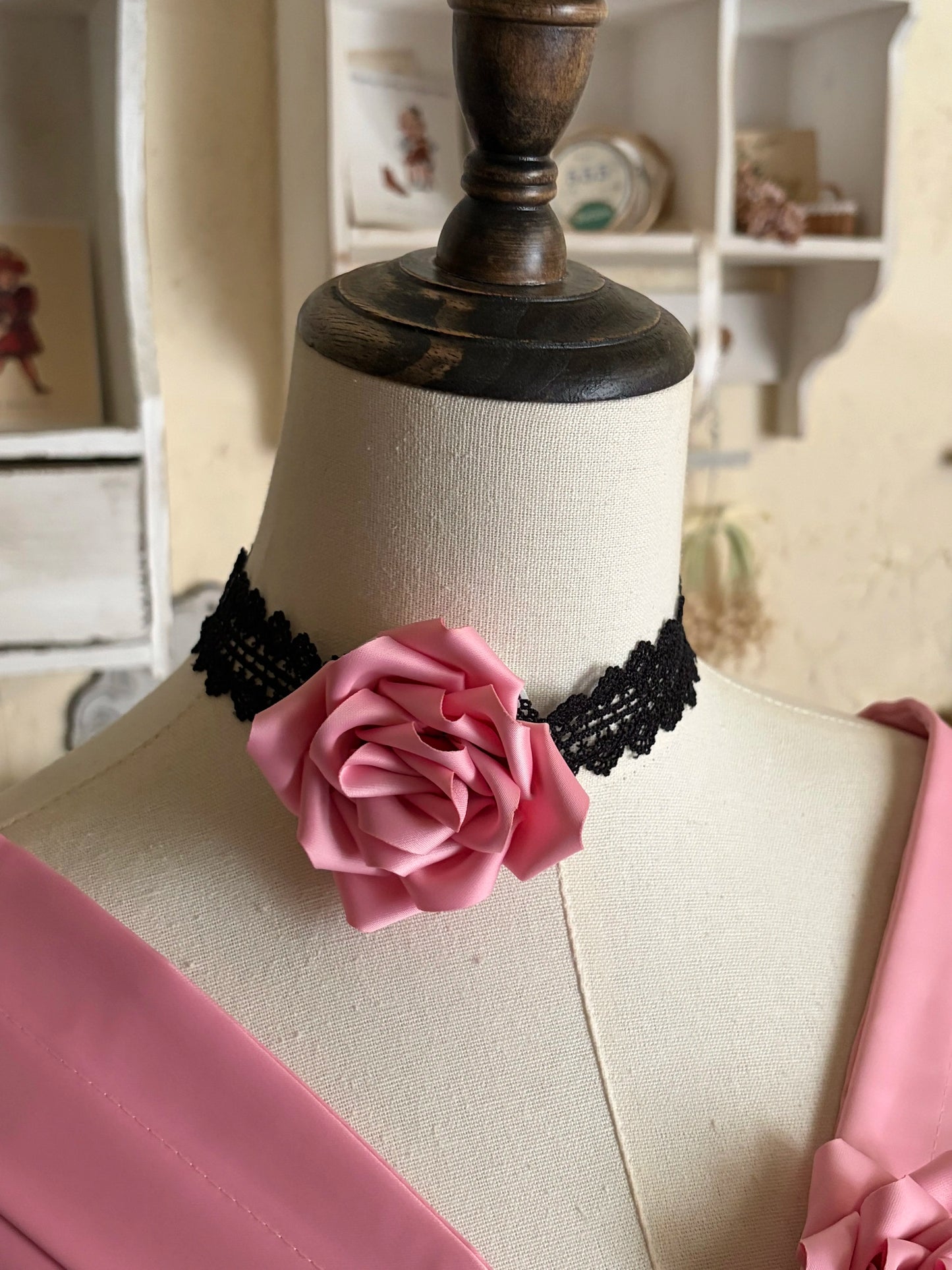 [Précommande jusqu'au 28 avril] Chapeau + accessoires de la série Princesse Rose Gothique Élégante