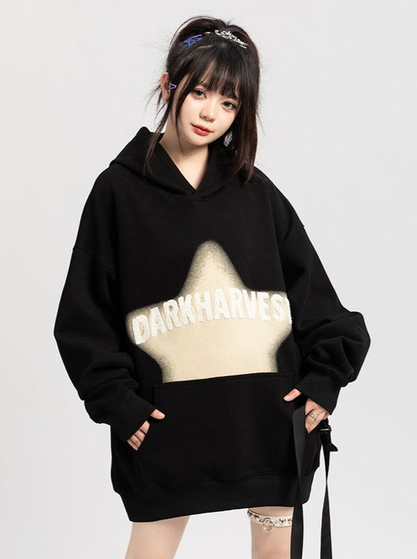 American High Street Hooded Loose Hoodie