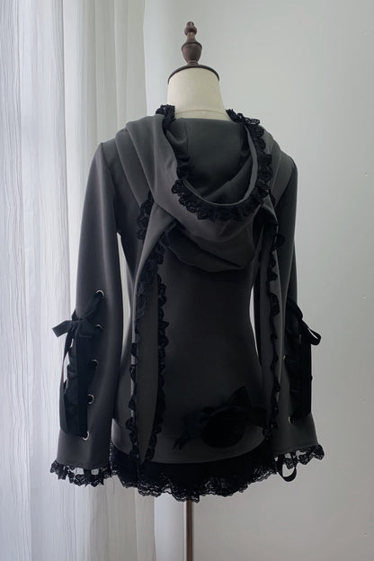 【1月6日予約締切】うさ耳&猫耳フーディーフリルジップジャケット