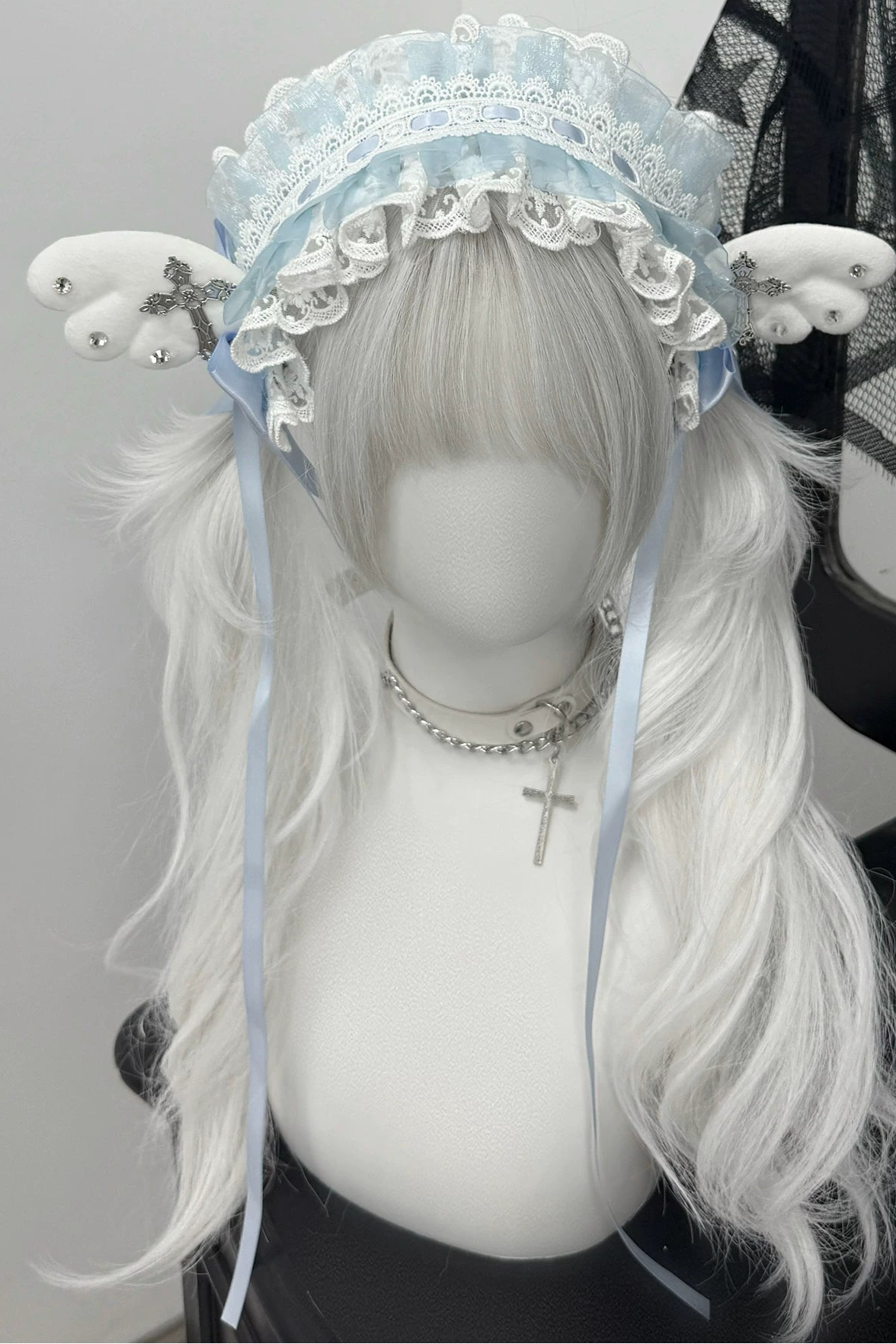 Rhinestone Lace Headdress