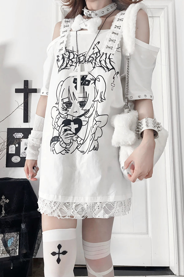 Off-the-shoulder Anime Girl Tops