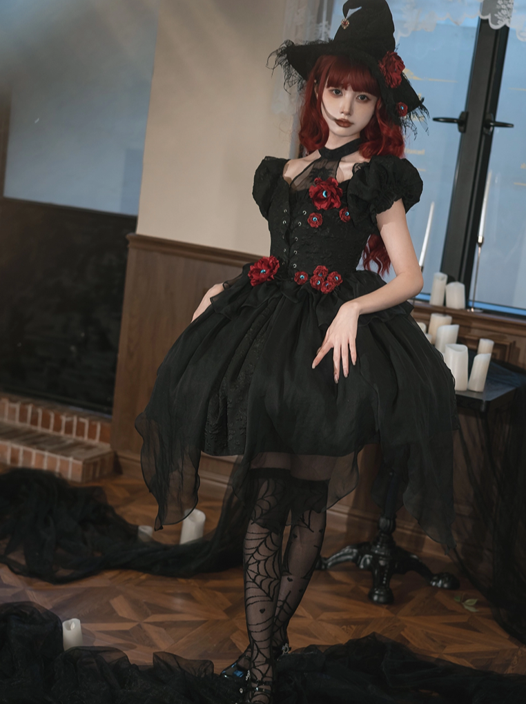 [Spot] Witch Feast Girl Portal Halloween Gothic Style Lolita Original Design