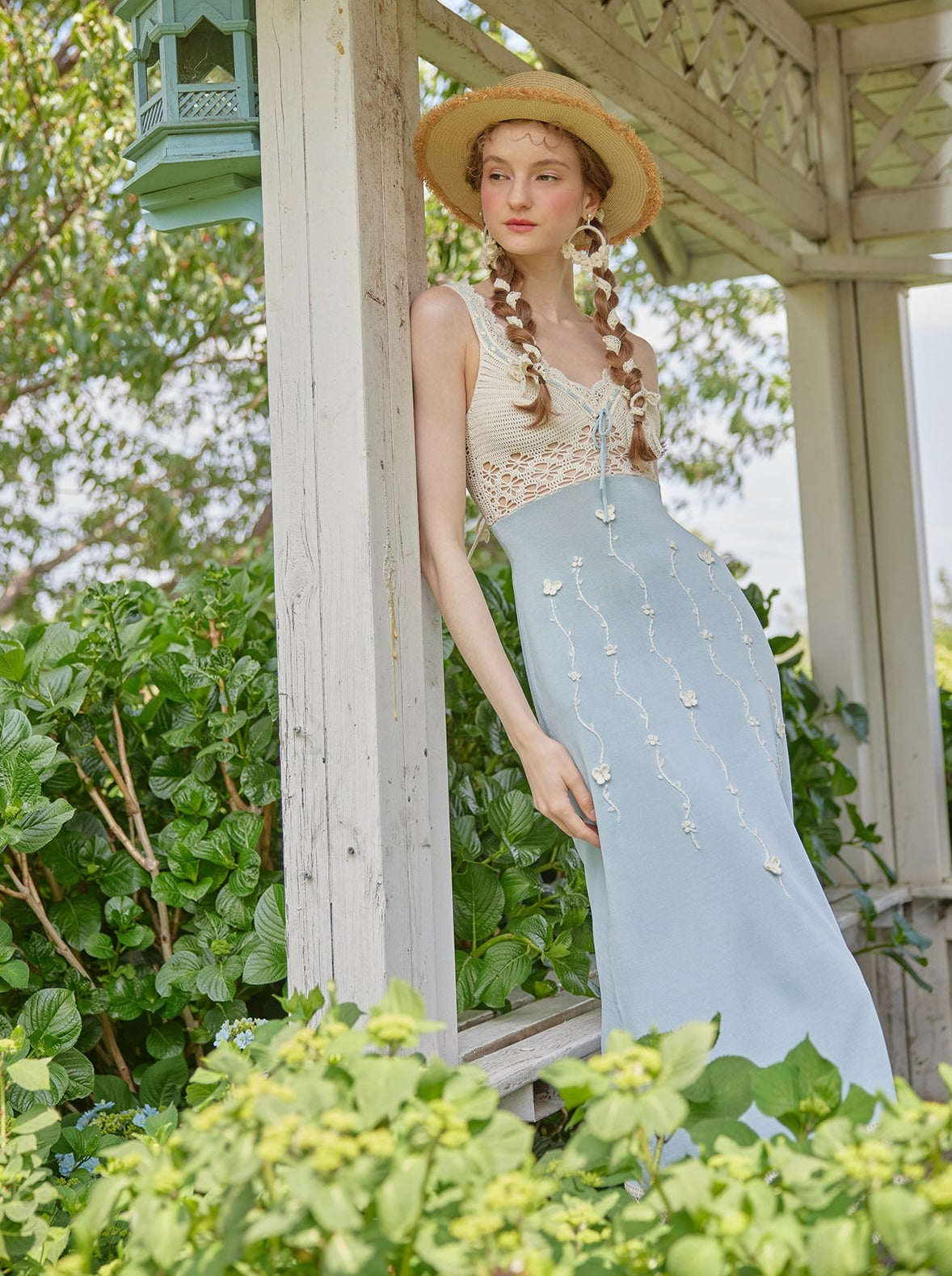 Retro summer dress + short cardigan