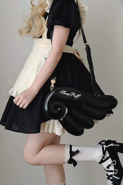 【10月28日予約締切】Black/White/Pink/Mint Sparkle Angel Wing Handbag Crossbody Bag