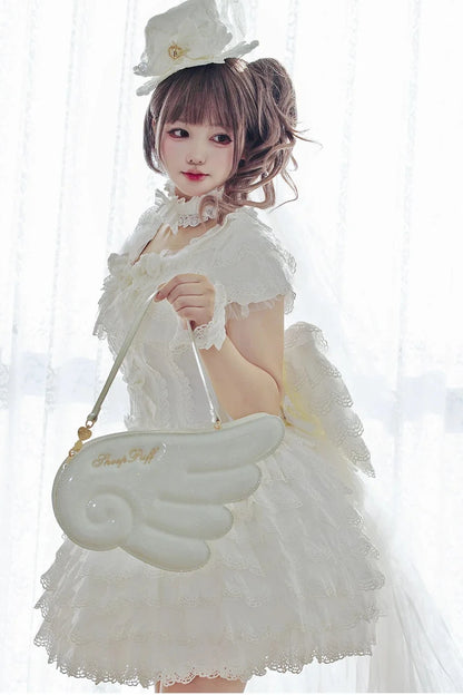 【10月28日予約締切】Black/White/Pink/Mint Sparkle Angel Wing Handbag Crossbody Bag