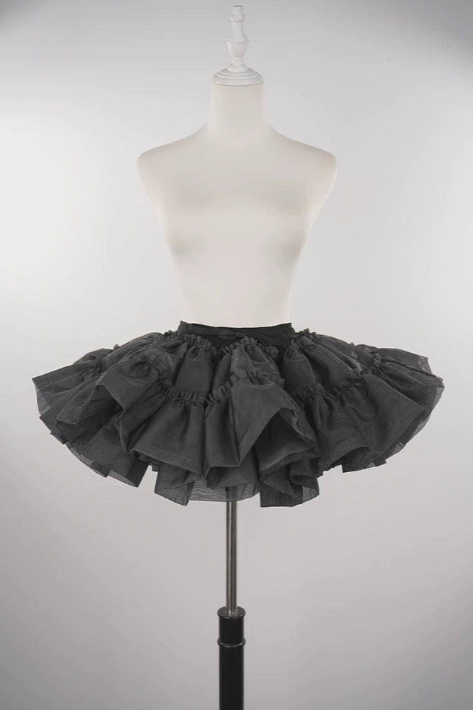 [Spot] 30cm black violent support Lolita Lolita skirt support boneless soft yarn cloud support petticoat canopy