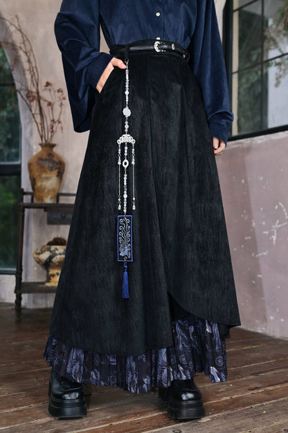 チャイナデザイフィンプリータードスカート