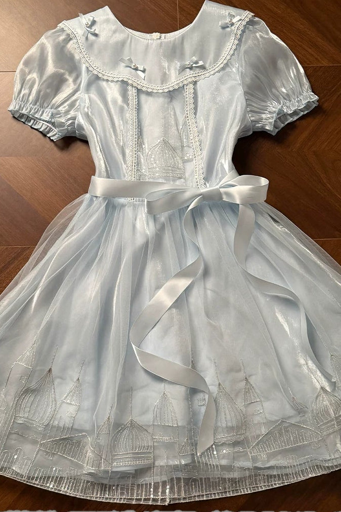 Princess Lace Doll Collar Dress