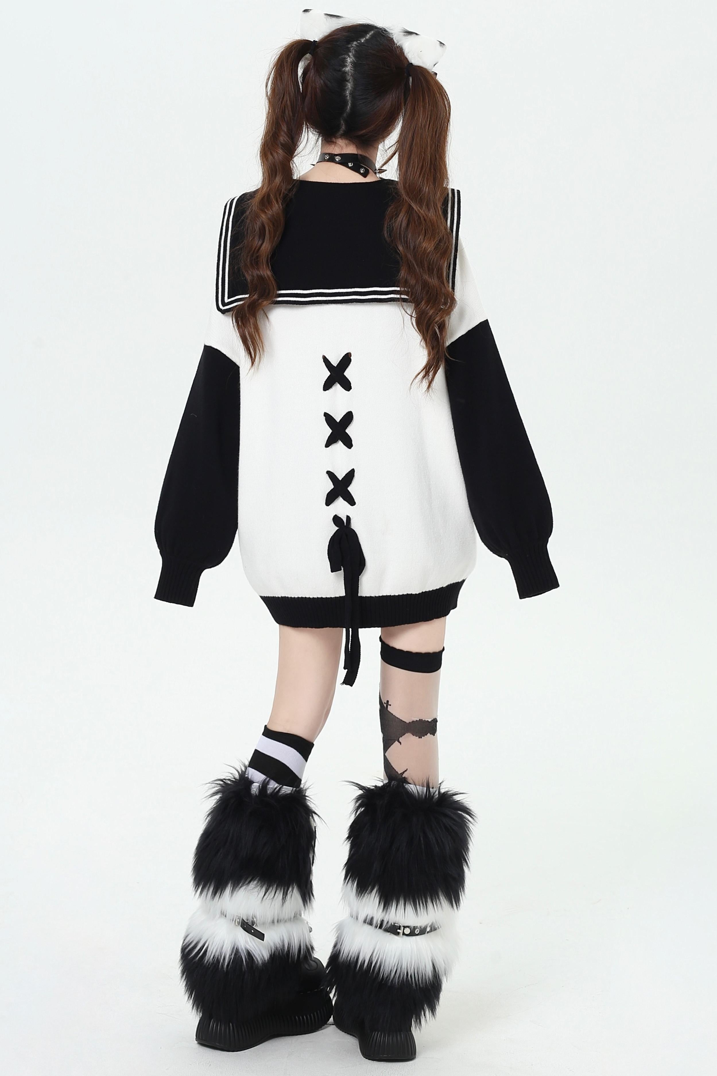 カジュアルコントラストカラーセーター – Belchic カジュアルコントラストカラーセーター – Belchic