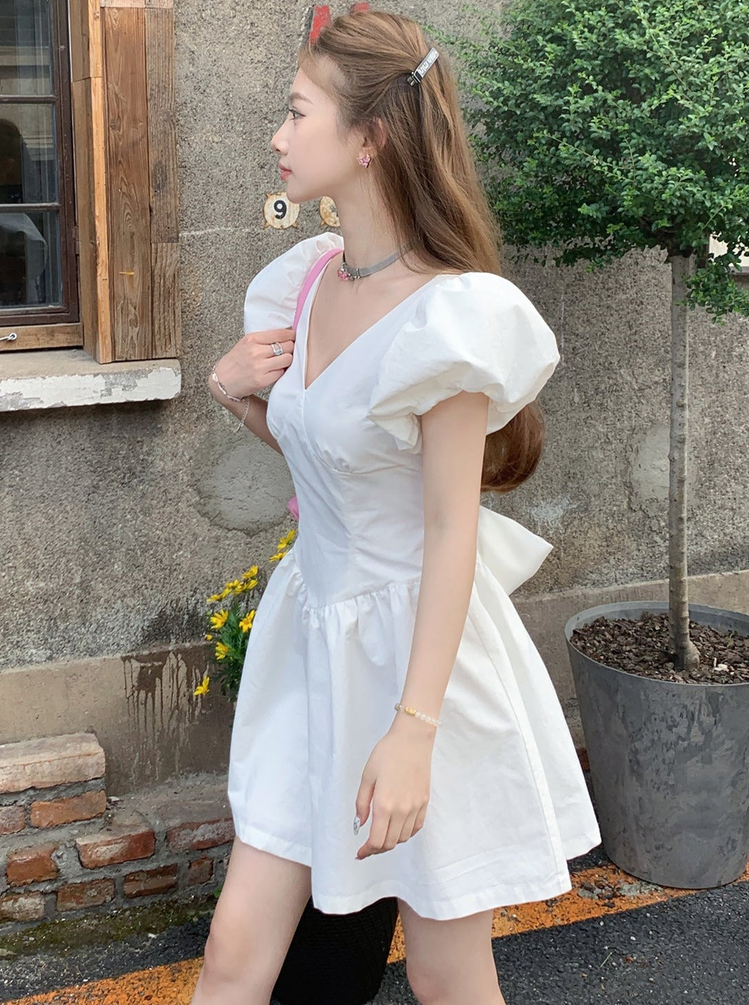 Vampire Knight Cosplay Yuki Cross / Yuki Kuran Pure White Maxi dress No  necklace | eBay