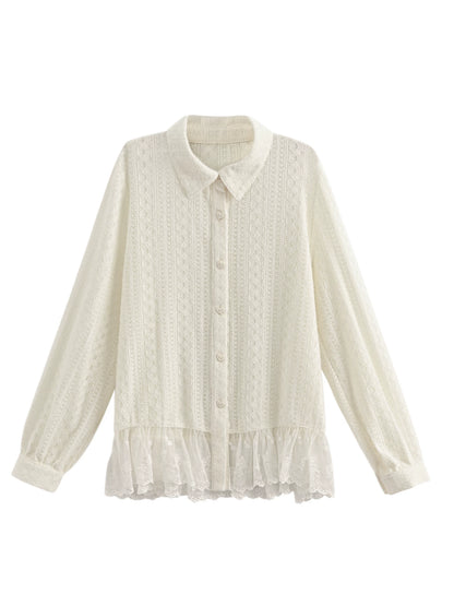 Mori Lace Patchwork Blouse