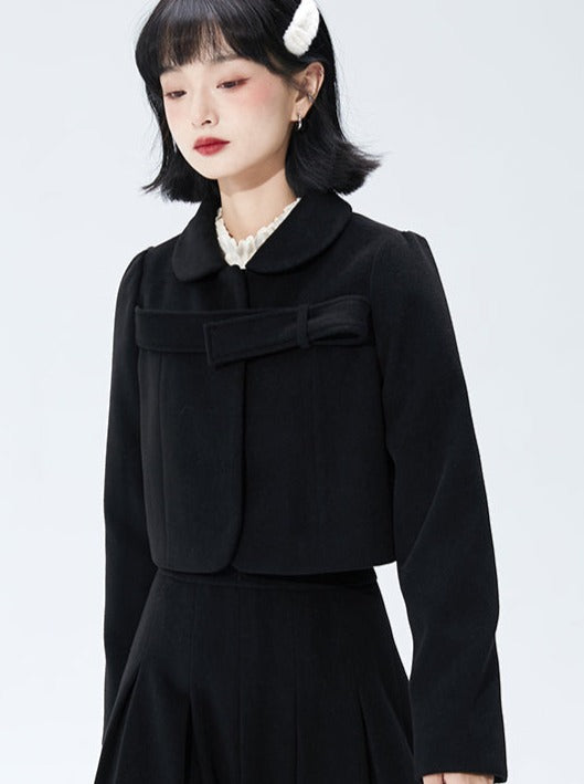 Shallot Retro Short Wool Coat