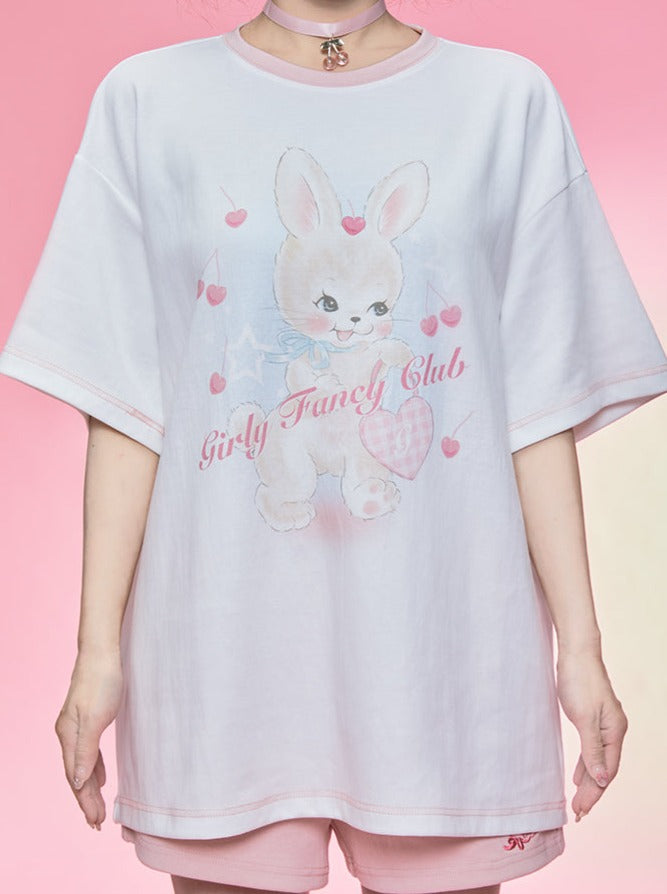 キュートバニーシリーズオーバーTシャツ