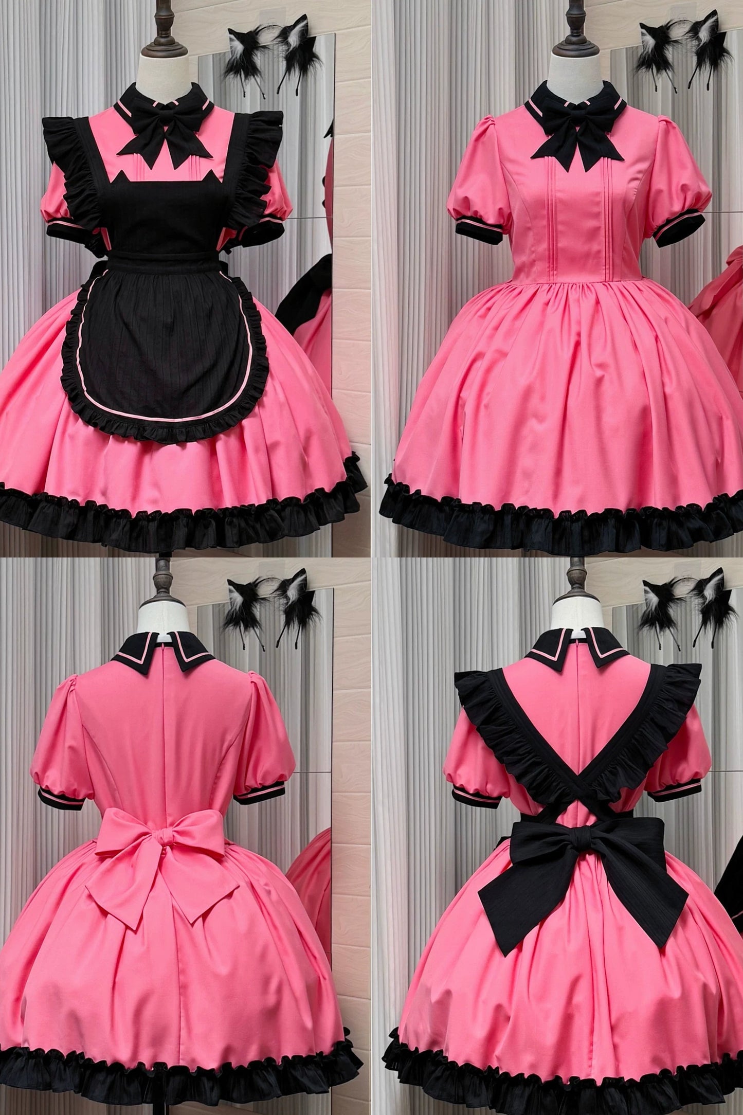 Mint Blackberry Lolita Dress + Apron + Tie
