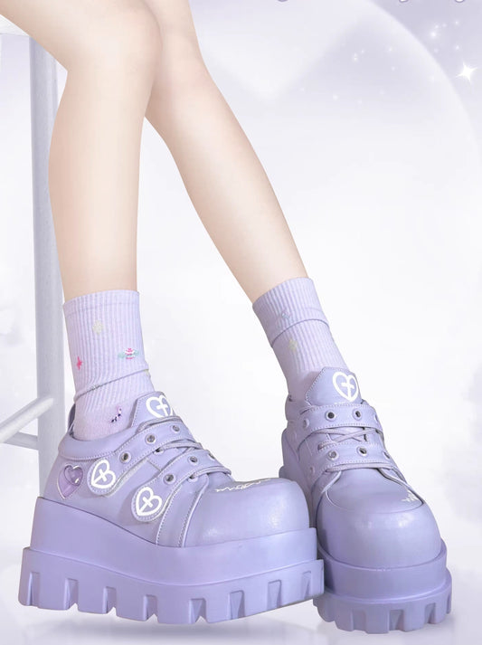 Bread Club Cross Macaroon Subculture Platform Shoes