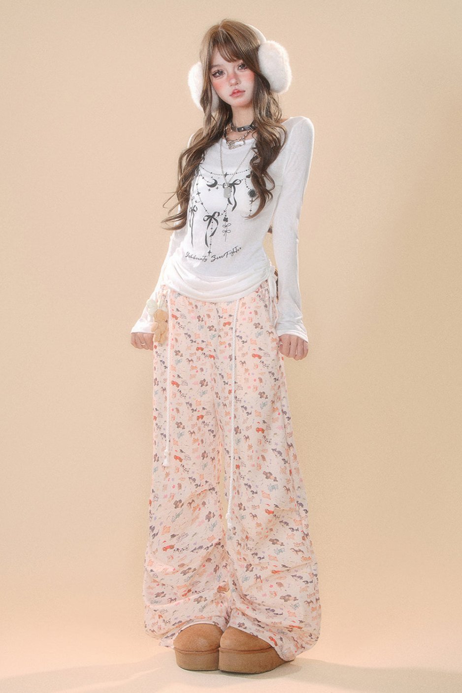 Fairy Tail Cartoon Wide Leg Pants