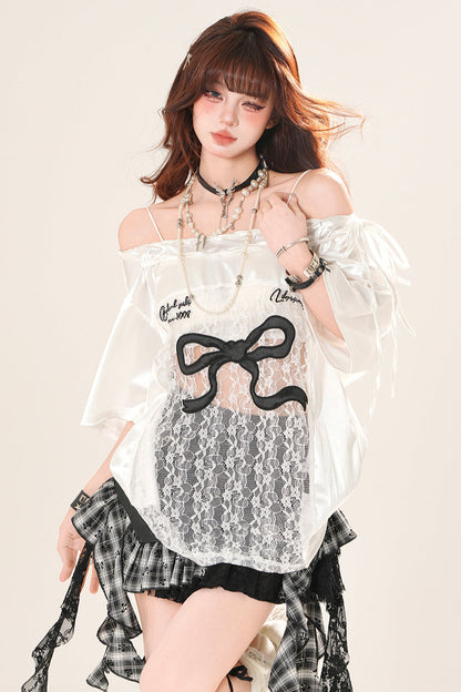 ドリーミーホローショルダートップス