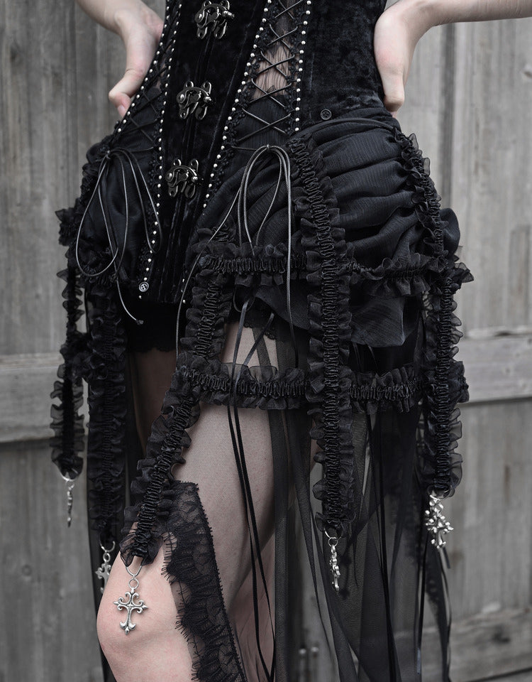 fishbone corset dress Le Palais Vintage Elegant Black Sleeveless Fishbone Corset Cocktail Dress-Diana