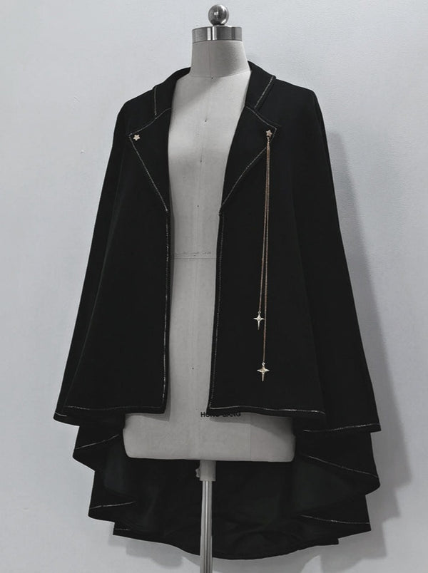 Dark Prince Hooded Cape + Rabbit Hooded Vest + Pumpkin Pants + Elegant Ruffle Shirt + Big Waist Ribbon [Pre-Order]