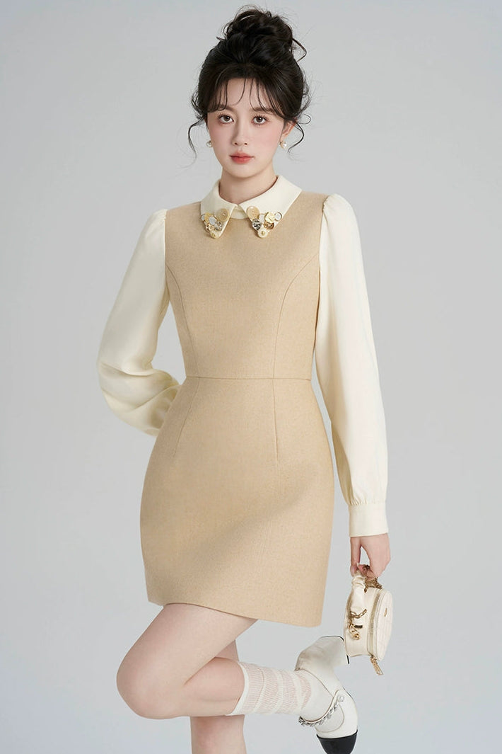 リッチガールパッチワークドレス