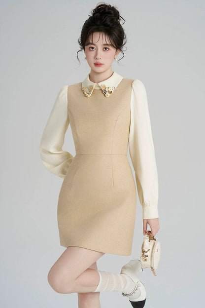 リッチガールパッチワークドレス