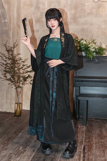 Dark Retro China Sleeveless Piece Setup