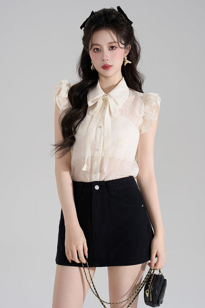 Chic Sheer Sweet Top + Shorts