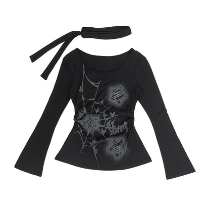 スリムスタイルダークトップス