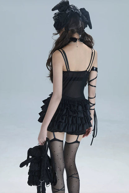 レースキャミソールバレエトップス+インナー