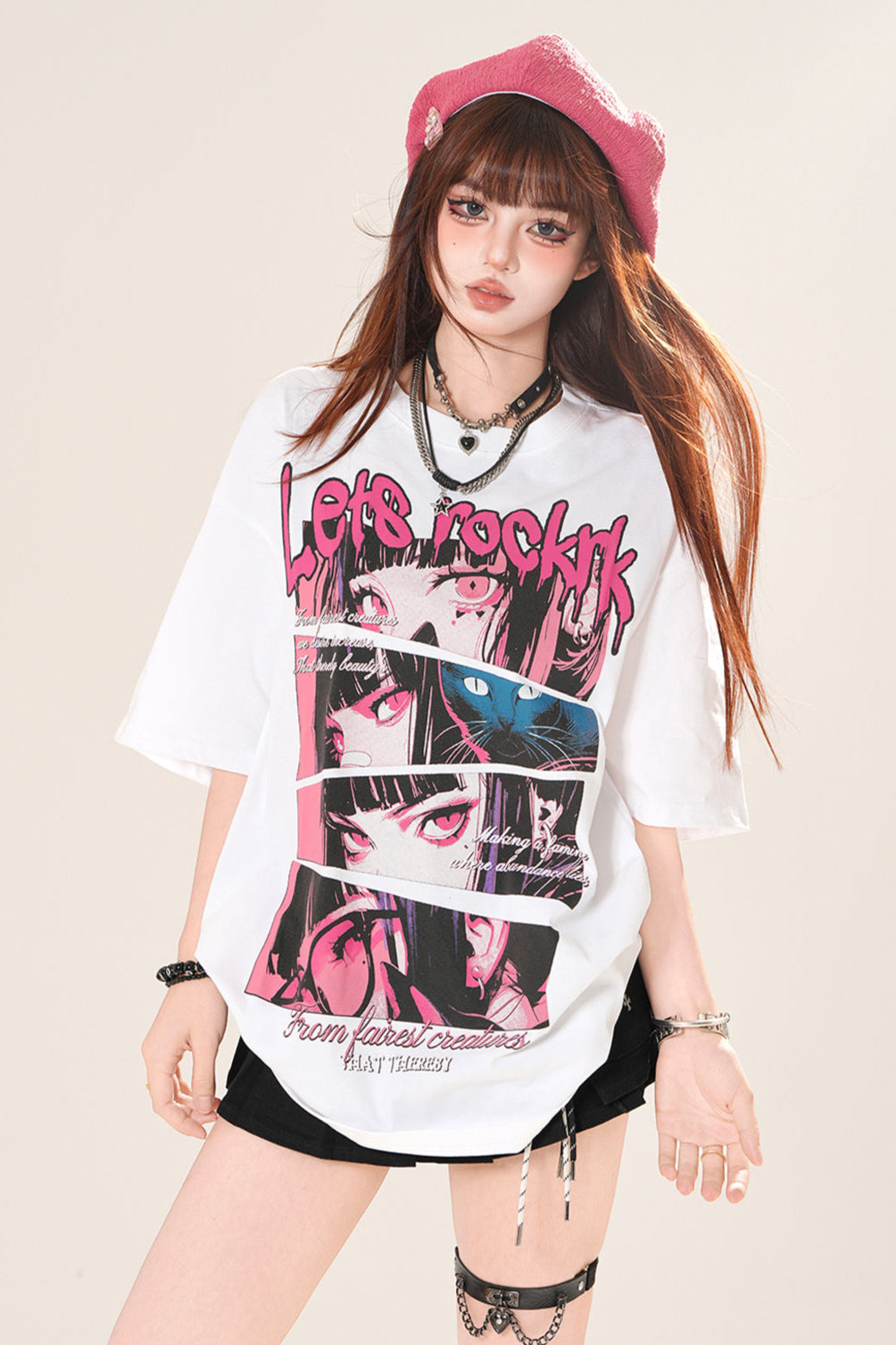 ポップロックアートルーズTシャツ