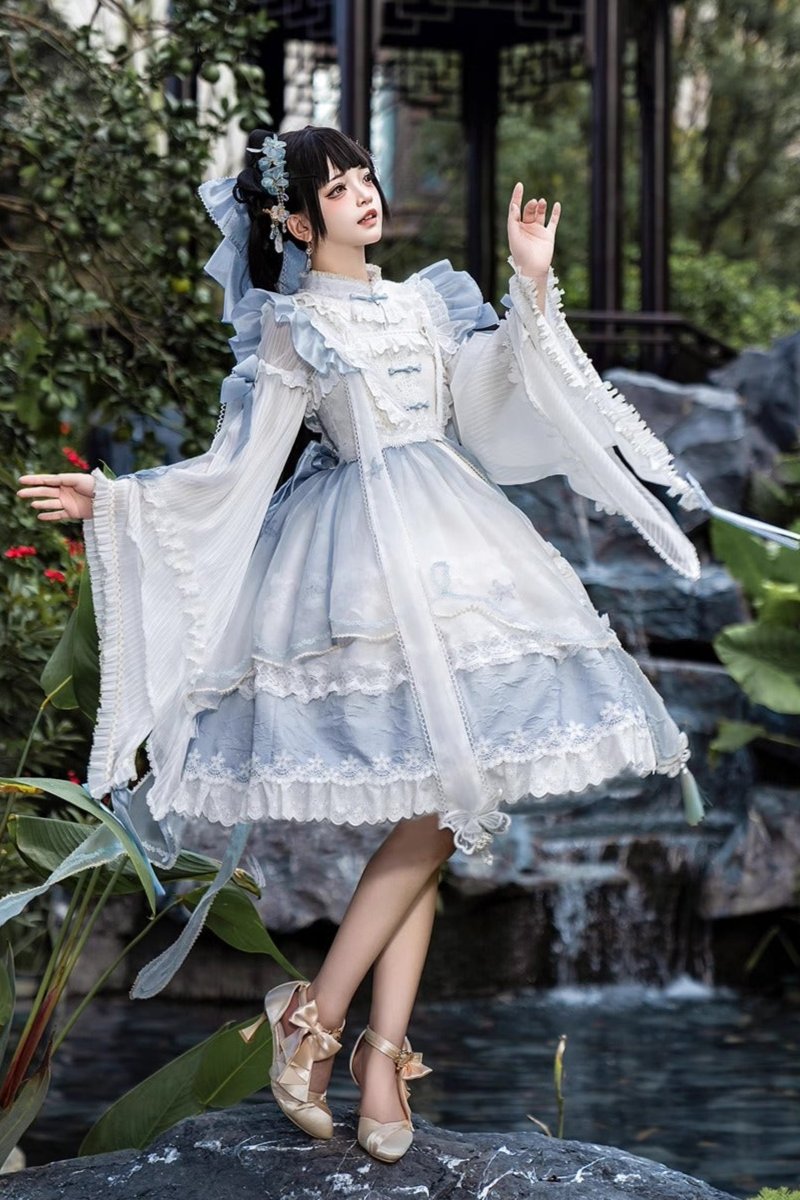 [November 9 reservation deadline] China Butterfly Ripelin Sleeve Dress Suit