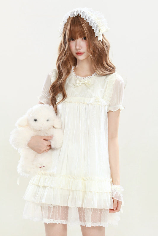 Ephemeral Angel Lace Doll Dress