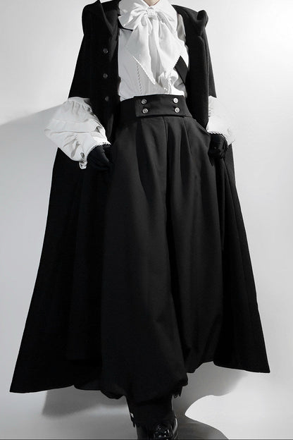 Elegant Oversized Cape Shirt and Trousers Set-Up