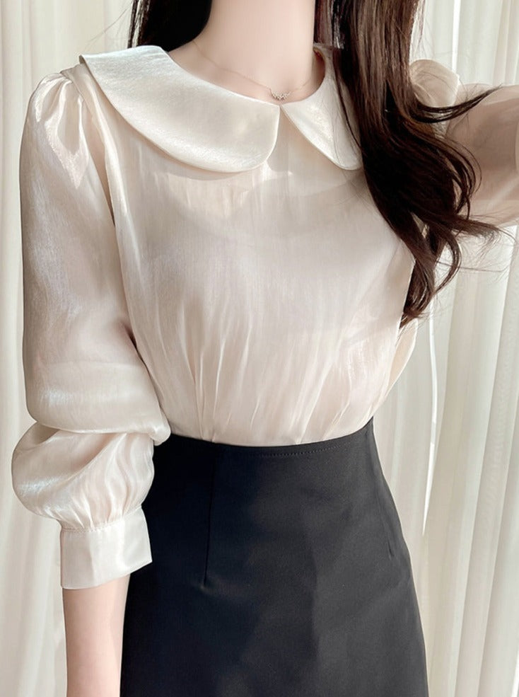 Shiny Doll Color Blouse