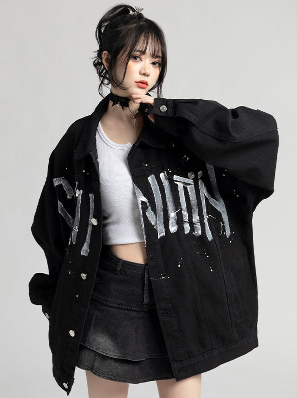Graffiti Denim Jacket