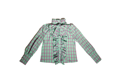 [Artículo reservado] Traje de falda y camisa de la serie de cuadros de caja de regalo con forma humana