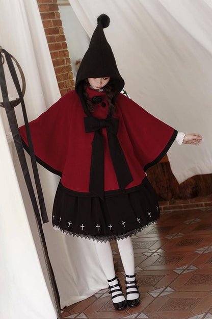 [Reservation deadline on October 18] Rose Elegant Footie Ribbon Cape Coat