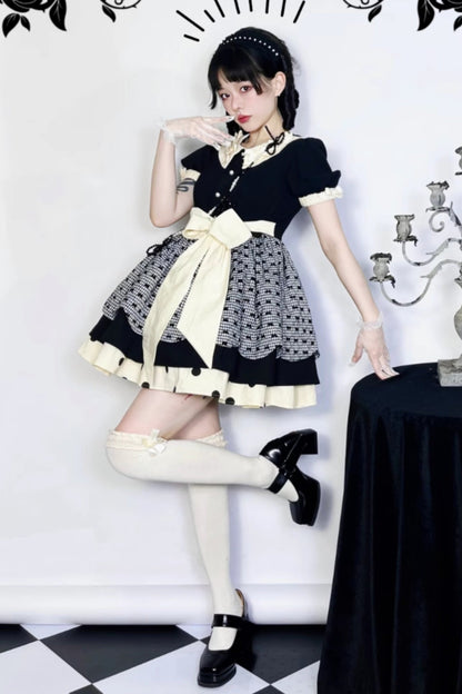 Peach Soda Dot Doll Lolita Dress