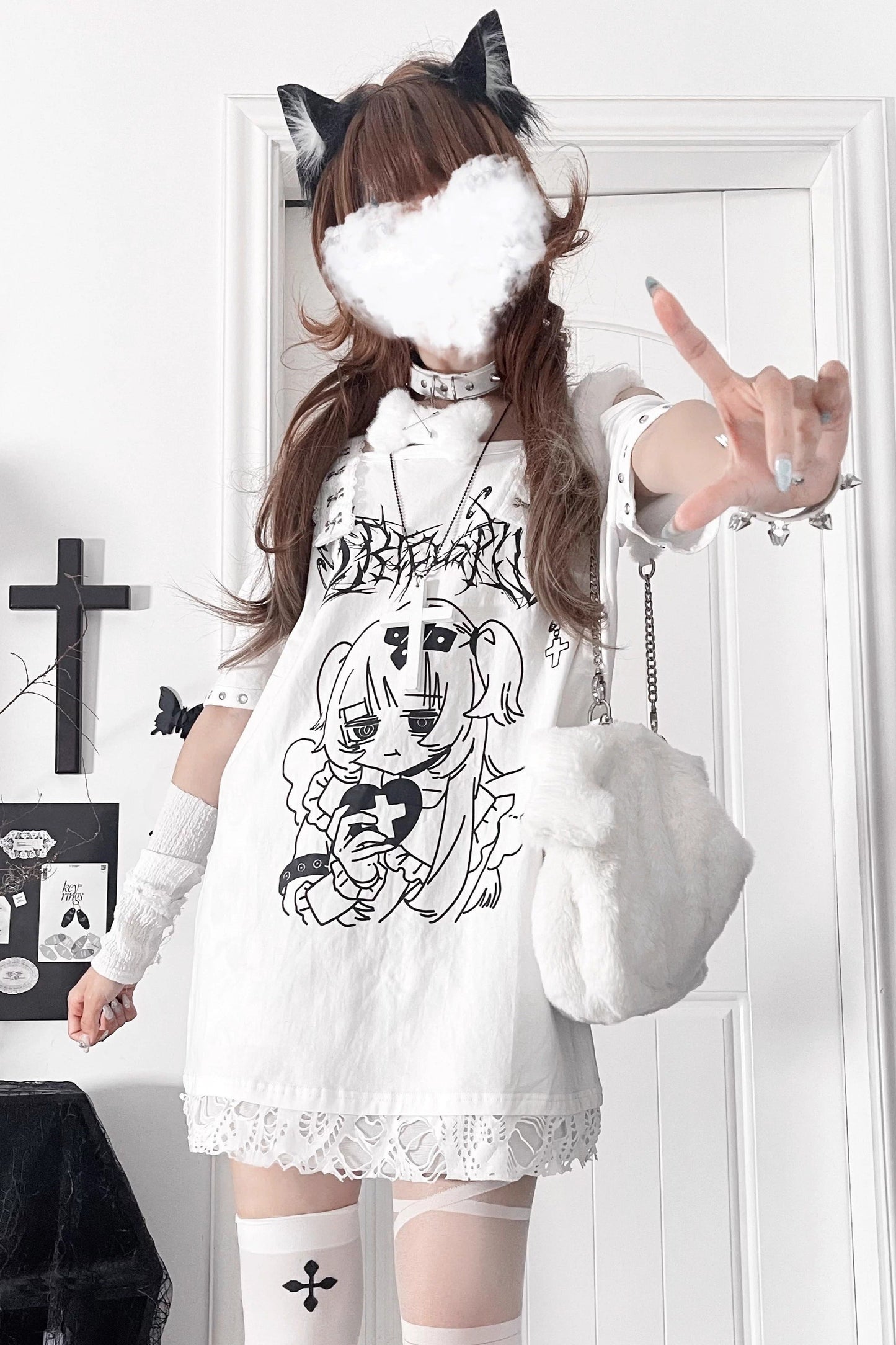 Off-the-shoulder Anime Girl Tops