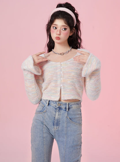 Fantasy Marshmallow Soft Mix Knit