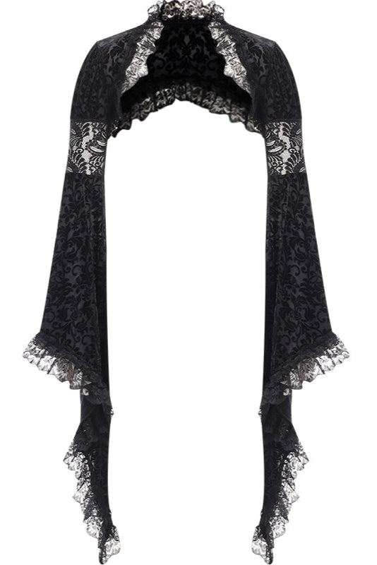 Gothic Sheer Lace Top + Long Camisole Dress