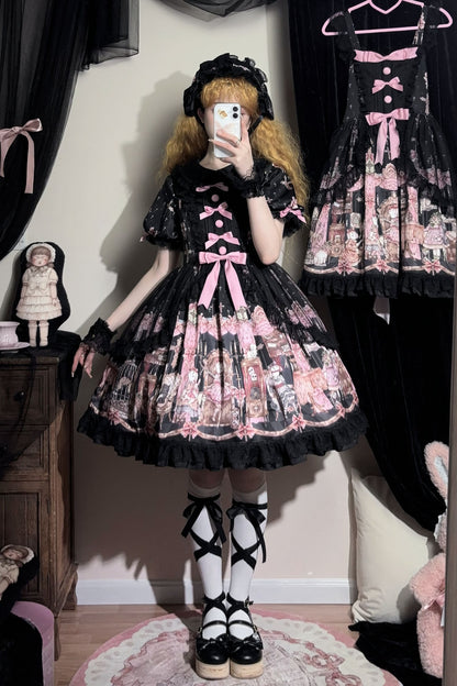 [Deadline for reservations: February 26] Sheep Labyrinth Print Dress