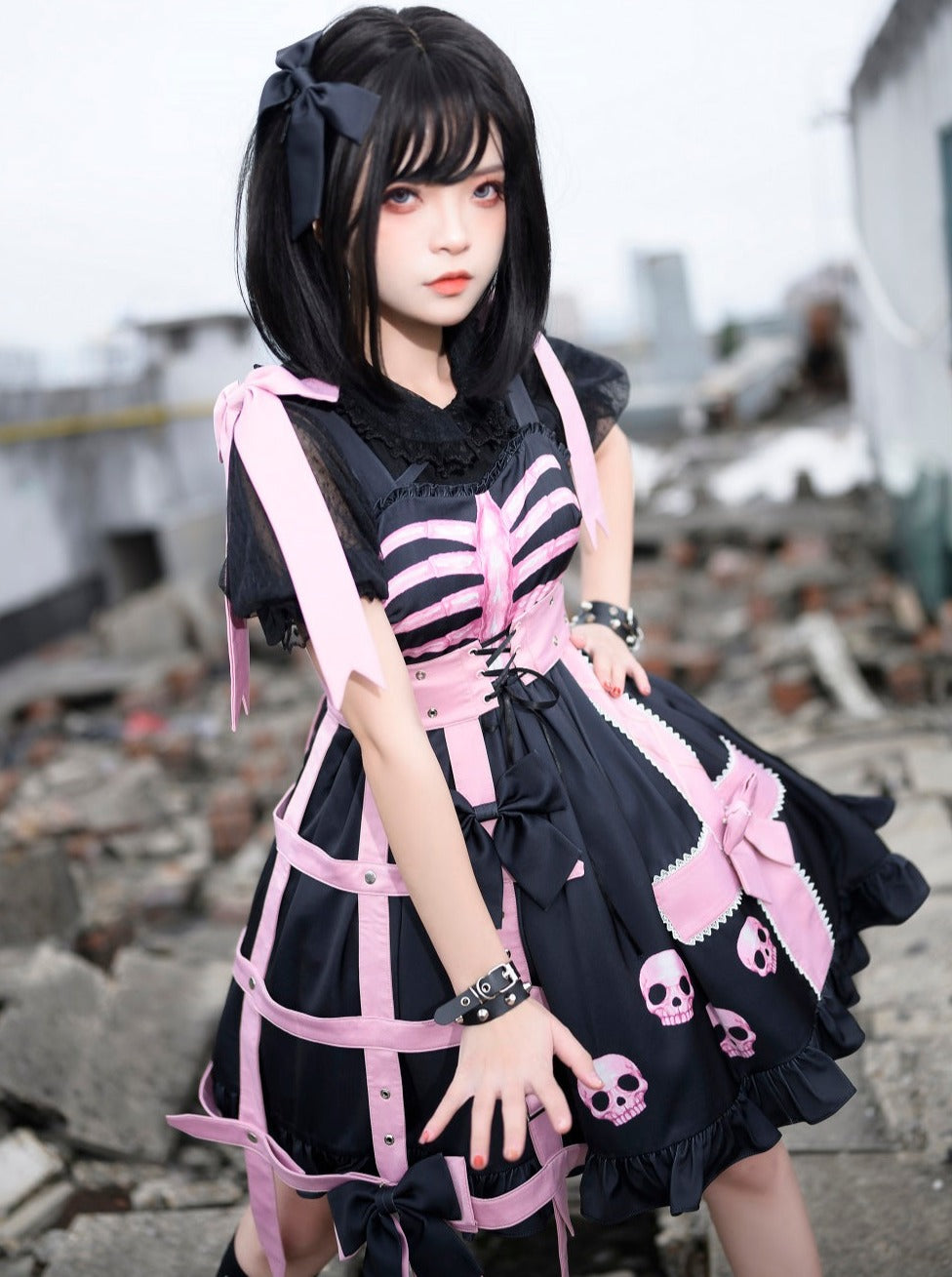LS BD lolita スパイスガールダークスイートクールドクロロリータドレス