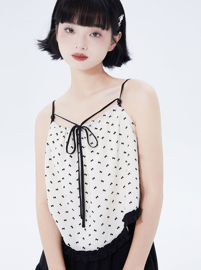 Retro Summer Shoulder Strap Camisole