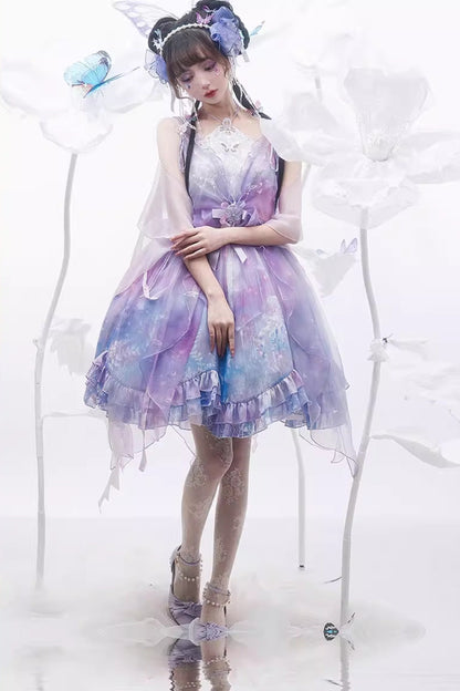 Illusion Butterfly Sea Cheong Dress