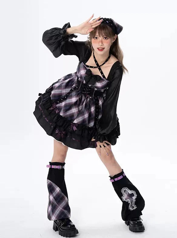 y2kミレニアムスタイルロリータステージドレスアンドトップス