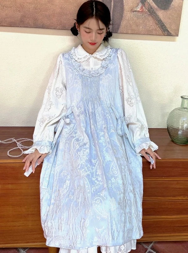 アイスブルールーズフェイクツーピースワンピース