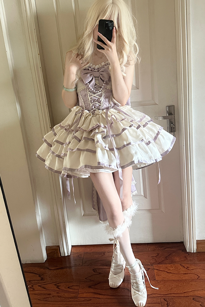 [Reservation Deadline: March 29] Sweetheart Mousse Lolita Bustier Dress