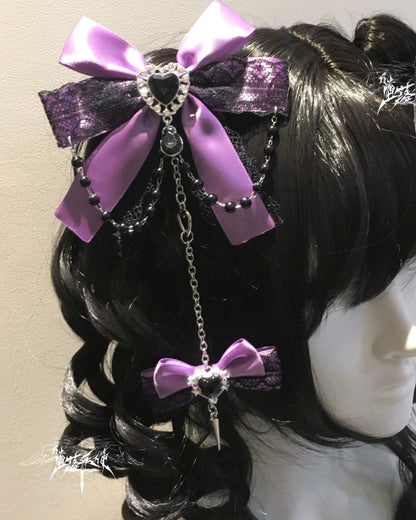 レースリボンサブカルクリップ